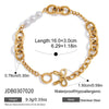 Wholesale Women's Cute Geometric And Heartshaped Electroplated Stainless Steel Bracelet
