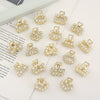 Wholesale Women's Cute Pearl Rhinestone Side Hair Clip Hair Accessories With Electroplating Treatment