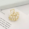 Wholesale Women's Cute Pearl Rhinestone Side Hair Clip Hair Accessories With Electroplating Treatment
