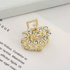 Wholesale Women's Cute Pearl Rhinestone Side Hair Clip Hair Accessories With Electroplating Treatment