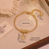 Wholesale Women's Cute Virgin Pendant Bracelet With Real Gold Plated Environmentally Friendly Copper Microinlay Jewelry Accessories