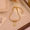 Wholesale Women's Cute Virgin Pendant Bracelet With Real Gold Plated Environmentally Friendly Copper Microinlay Jewelry Accessories