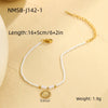 Wholesale Women's Daisy Pearl Stainless Steel 18K Electroplated Geometric Fashion Jewelry Bracelet