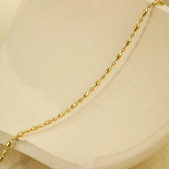 Wholesale Women's Daisy Pearl Stainless Steel 18K Electroplated Geometric Fashion Jewelry Bracelet
