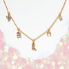 Wholesale Women's Denim Pendant Necklace Copper Mixed Gem Inlay Geometric Horseshoe Cowboy Hat Electroplating
