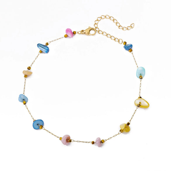 Wholesale Women's Devil's Eye Anklet Copper Foot Accessories