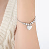 Wholesale Women's Devil's Eye Titanium Steel Bracelet With Geometric Design And Inlaid Zircon Electroplating