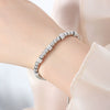 Wholesale Women's Devil's Eye Titanium Steel Bracelet With Geometric Design And Inlaid Zircon Electroplating