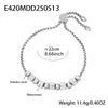 Wholesale Women's Devil's Eye Titanium Steel Bracelet With Geometric Design And Inlaid Zircon Electroplating