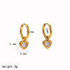Wholesale Women's Diamondencrusted Love Jewelry Set Stainless Steel Cuban Chain Electroplated Bracelet Necklace Earrings Accessories