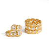 Wholesale Women's Diamondset Heartshaped Stainless Steel Ring Stackable Jewelry