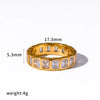 Wholesale Women's Diamondset Heartshaped Stainless Steel Ring Stackable Jewelry