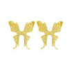 Wholesale Women's Diecast Electroplated Animal Butterfly Asymmetric Earrings