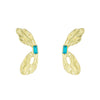 Wholesale Women's Diecast Electroplated Animal Butterfly Asymmetric Earrings