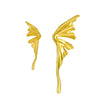Wholesale Women's Diecast Electroplated Animal Butterfly Asymmetric Earrings