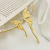 Wholesale Women's Diecast Electroplated Animal Butterfly Asymmetric Earrings