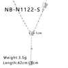 Wholesale Women's Distinctive Butterfly Inlaid Titanium Steel Clavicle Chain With Long Tail O Chain 18K Gold No Fading Electroplated In Furnace