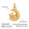 Wholesale Women's Diy Jewelry Pendant Ocean Style Seahorse Koi Conch Stainless Steel Electroplated Waterproof And Non Fading With Animal Patterns