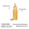 Wholesale Women's Diy Jewelry Pendant Ocean Style Seahorse Koi Conch Stainless Steel Electroplated Waterproof And Non Fading With Animal Patterns