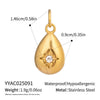 Wholesale Women's Diy Jewelry Pendant Ocean Style Seahorse Koi Conch Stainless Steel Electroplated Waterproof And Non Fading With Animal Patterns