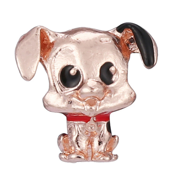 Wholesale Women's Diy Loose Beads Bracelet With Cartoon Animal Pendant Made Of Alloy Metal With Totem Pattern And Electroplating Treatment