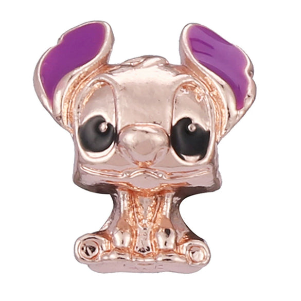 Wholesale Women's Diy Loose Beads Bracelet With Cartoon Animal Pendant Made Of Alloy Metal With Totem Pattern And Electroplating Treatment