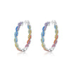 Wholesale Women's Dopamine Geometric Diamond And S925 Silver Earrings