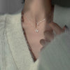 Wholesale Women's Double Layer Butterfly Sterling Silver Collarbone Necklace With Simple Elegant Niche Design And Fairy Style Cross Chain Diamond Designed Animal Patterned