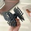 Wholesale Women's Double Layer Hollow Butterfly Hairpin With Shark Clip Plastic And Resin Handmade Headdress