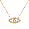 Wholesale Women's Double Layer Overlapping Sun Moon Devil's Eye Snake Necklace In Titanium Steel With Geometric Pattern And 18K True Gold Color Electroplated Finish