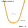 Wholesale Women's Double Layer Stacked Geometric Stainless Steel And Titanium Steel Electroplated Necklace Choker