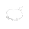 Wholesale Women's Doublelayer Copper Frosted Ball Star Shape Electroplated Bracelet