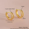 Wholesale Women's Doublelayer Hollow Geometric Copper Hoop Earrings With Electroplating