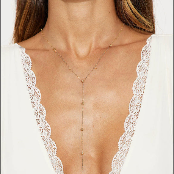 Wholesale Women's Doublelayer Ins Style Simple Square Pendant Stacked Clavicle Chain Necklace Alloy Geometric Electroplating