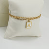 Wholesale Women's Doublelayer Stainless Steel Letter Bracelet With Electroplating Featuring Letters Numbers And Text