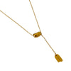 Wholesale Women's Drop Shape Titanium Steel Electroplated Fashion Geometry Ochain Necklace