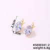 Wholesale Women's Dropshaped Copper Retro Printed Electroplated Light Luxury Style Ear Buckles For Autumn