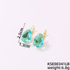 Wholesale Women's Dropshaped Copper Retro Printed Electroplated Light Luxury Style Ear Buckles For Autumn