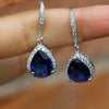 Wholesale Women's Dropshaped Copper Zircon Earrings
