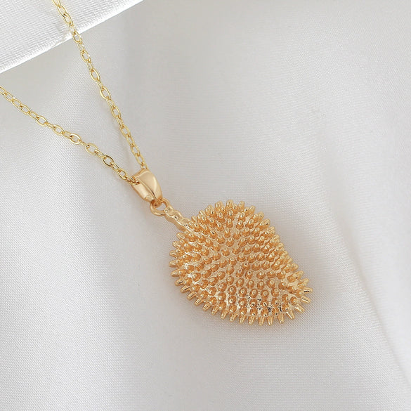 Wholesale Women's Durable Fruit Shaped Copper Necklace With Electroplating And O Word Chain