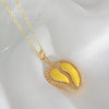 Wholesale Women's Durable Fruit Shaped Copper Necklace With Electroplating And O Word Chain