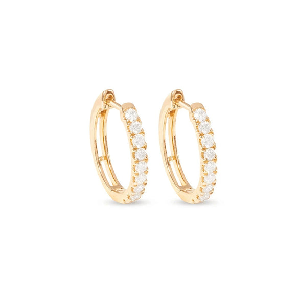 Wholesale Women's Earrings Copper Plated With Real Gold Geometric Heart Shape Zircon Micro Inlay Trendy Retro Light Luxury