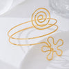 Wholesale Women's Electroplated Alloy Bracelet With Geometric Pattern And Sweet And Cool Style