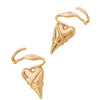 Wholesale Women's Electroplated Alloy Heart And Flower Shaped Ear Accessories