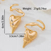 Wholesale Women's Electroplated Alloy Heart And Flower Shaped Ear Accessories
