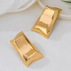 Wholesale Women's Electroplated Alloy Stainless Steel Flower Geometric Earrings Accessories