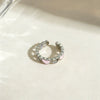 Wholesale Women's Electroplated Copper Heartshaped Hollowout Ring
