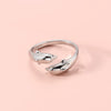 Wholesale Women's Electroplated Environmentally Friendly Copper Animal Shape Manta Ray Open Ring Accessories