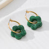 Wholesale Women's Electroplated Geometric Acrylic And Resin Earrings