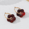 Wholesale Women's Electroplated Geometric Acrylic And Resin Earrings